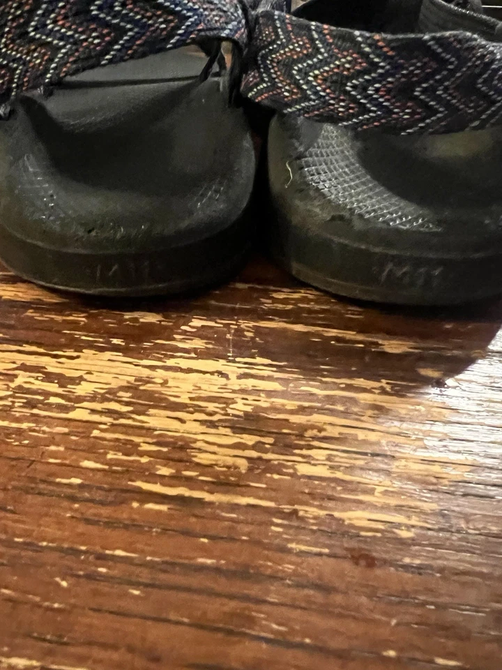 Sandalias deportivas clásicas CHACO HOMBRE azul negro suela manchada talla US 11 M Foto 4 de 4