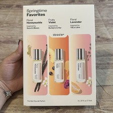 Dossier Springtime Favorites Perfume Trio Set 3pc Fragrance NEW In Box Floral