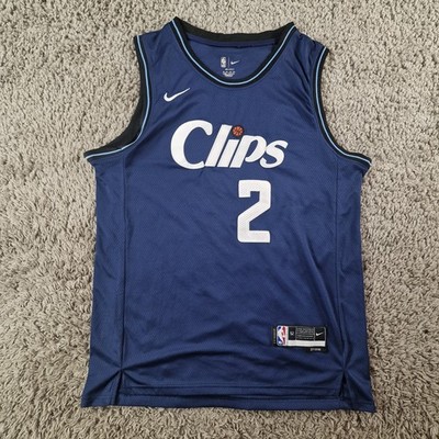 Kawhi Leonard Shirt Herren Large Los Angeles Clippers NBA 2 Blau Trikot