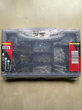 POWERFIX Screw and Wall plug LARGE assortment set in Carry Case, x 635. FREEPOST