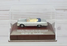 Brekina Masterserie, Mercedes 280 SE 3.5 Cabrio Convertible Silver 1/87 HO Scale