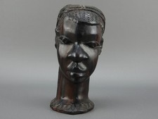 Buste sculpture femme Art tribal Africain Yoruba  /  31