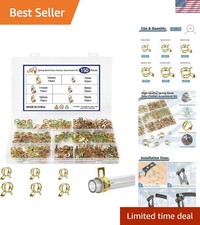 150pcs Spring Band Hose Clamps Assortment Kit Fuel Line Hose Clamps Low Pre...