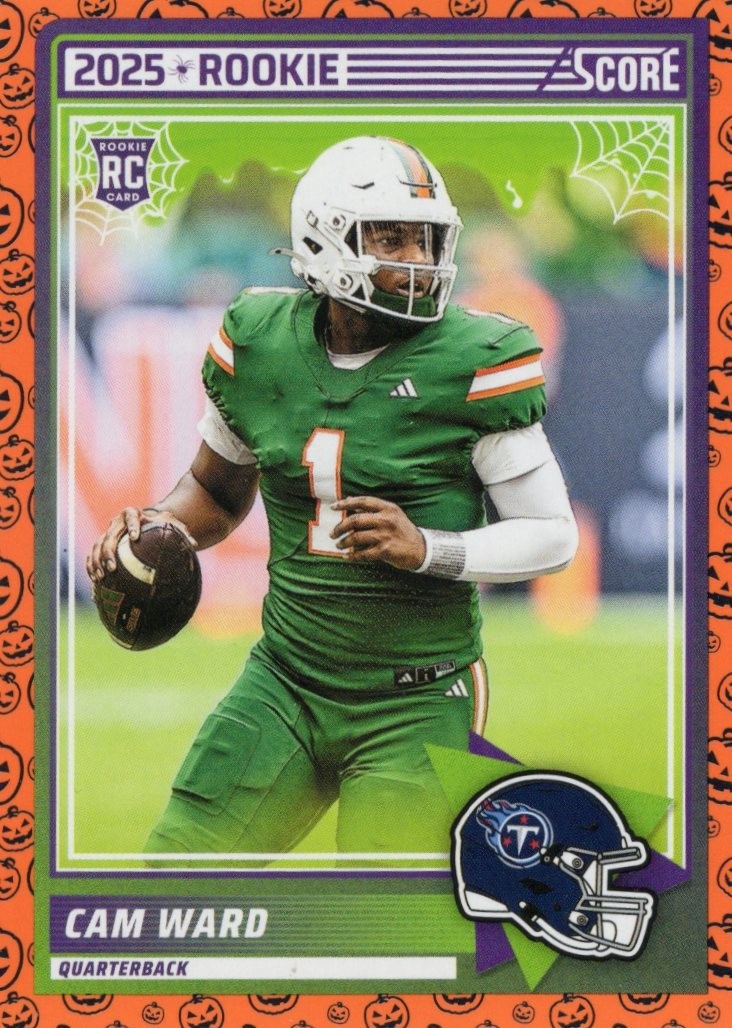 Cam Ward, Tennessee Titans/Miami, 2025 Panini Score A Treat RC #13