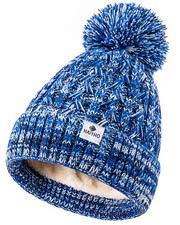 HAITHO Kids Toddler Winter Hat with Pom Pom, 2 Size 2-7 Years, Multicolor-03