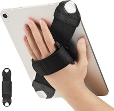 Universal Tablet Hand Strap Holder for 9-11 Inch Tablets Ereaders, 360 Degrees S