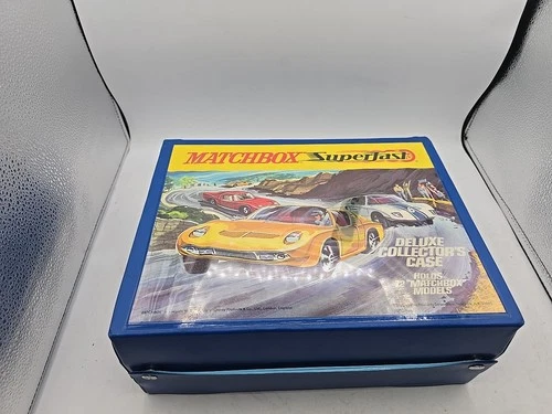 Matchbox Superfast Deluxe Collector's Carry Case Vintage 1970s. BROKE HANDLE