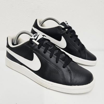 Nike Court Royale Black White Men's Size UK 7 Leather Trainers 749747-010
