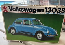 Rare Bandai Vw 1303s Beetle 120 Scale Model Kit Blue Vintage Japan 8091 Nib