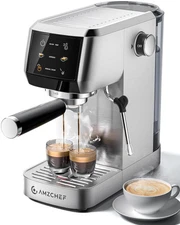 Espresso Machine 20 Bar – Professional Coffee Maker with Milk Frother, Adjust...