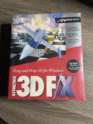 Asymetrix 3D FX PC CD-ROM Software Vintage NEW Sealed Windows 90s 