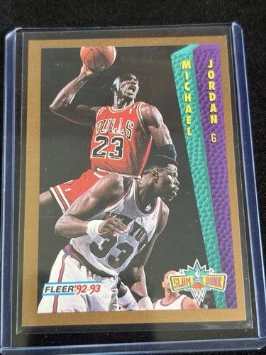 Fleer 1992-93 Slam Dunk Michael Jordan Chicago Bulls #273 NBA Card