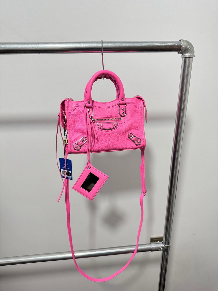 BALENCIAGA Neo Classic Mini City 2way Handbag Shoulder Bag Leather