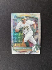 2025 Bowman Chrome Baseball Card #BCP-114 Nick Kurtz Rookie Mojo Refractor