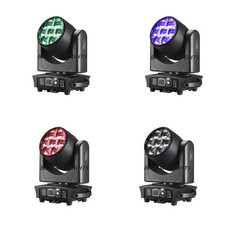 7X40W RGBW 4 IN 1 LED Beam Wash Zoom Eyes Bee Moving Head Light DMX Stage Lights