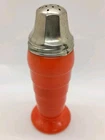 MCM Hazel Atlas Orange Moderntone Platonite Milk Glass Salt/Pepper Shaker VTG