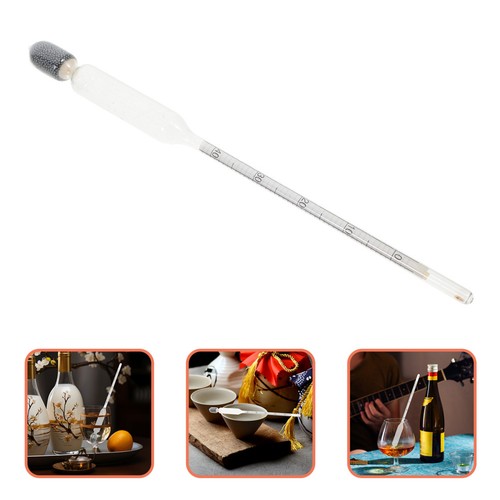 Home Use Glass Alcohol Tester Wine Hydrometer Accurate Beginner Friendly