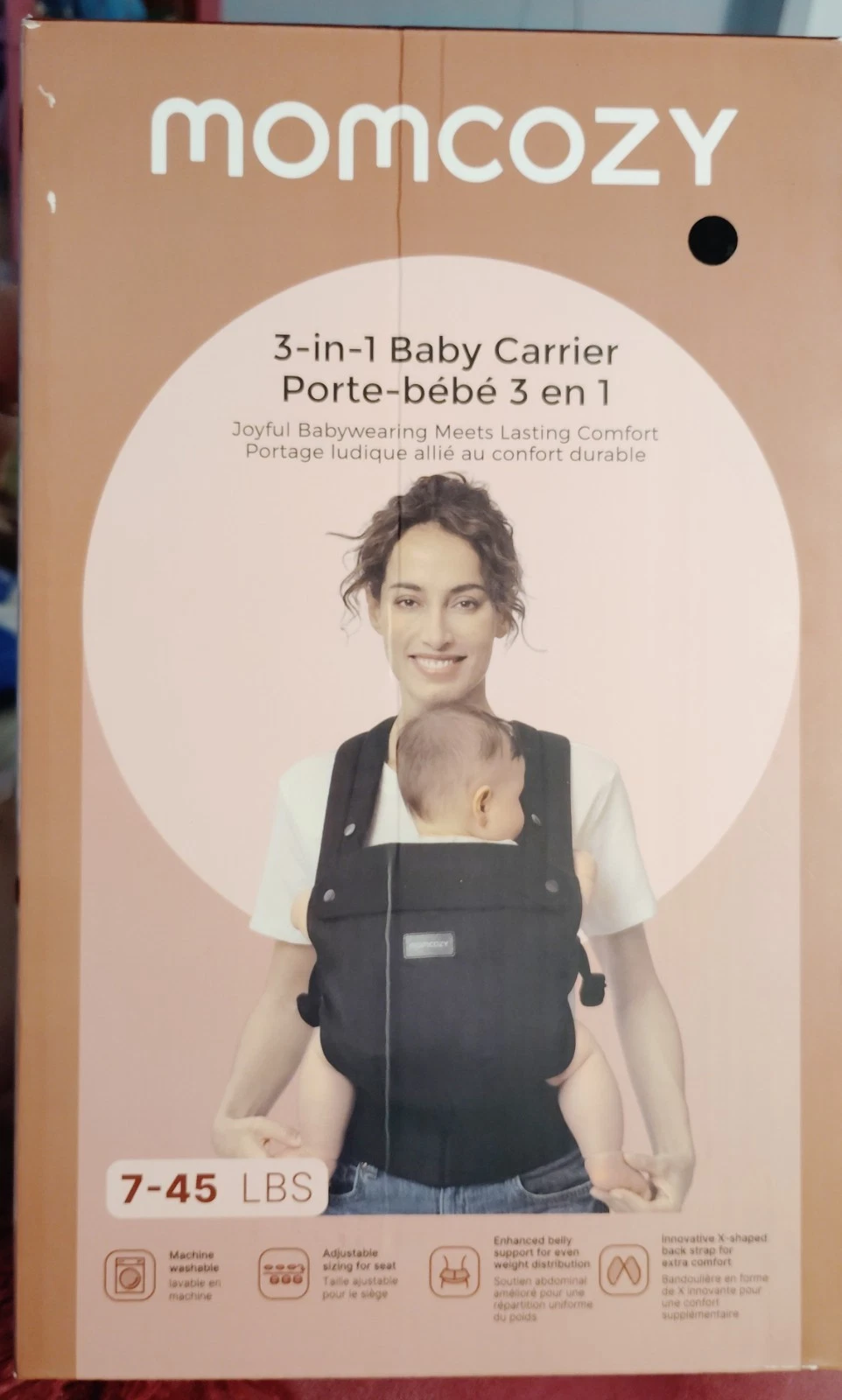 Momcozy 3-in-1 Baby Carrier 7-45 Lbs