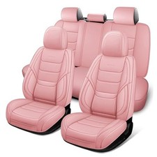 Full Coverage Full Set Waterproof Leather Car Seat Covers with Lumber Support