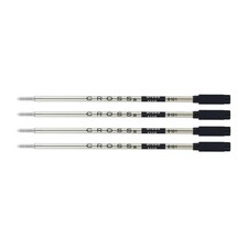 Black 1.3mm Broad Tip Ballpoint Pen Refills - 4-Pack Standard Ink