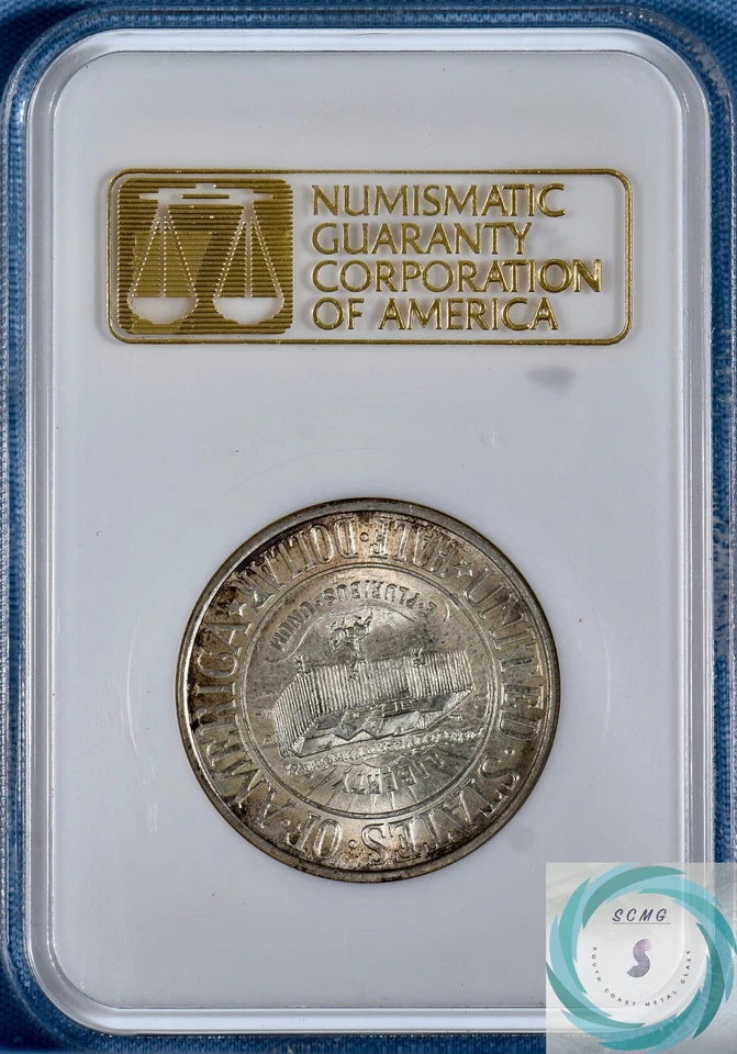 1936 York Tercentenary Commemorative 50c NGC MS 65 w/CAC - Gen 3.0 Gold Letters! - Image 3 of 4