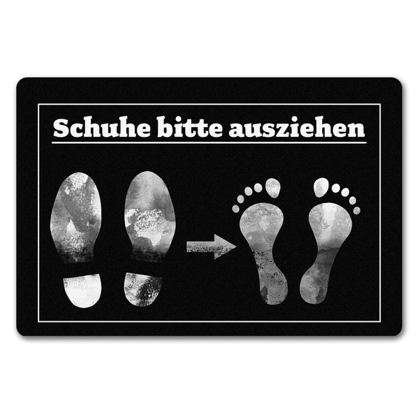Schuhe Bitte Ausziehen FußMatte In 40X60 Cm Ohne Rand Mit Witzigem Motiv-image