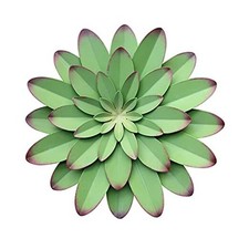 AHYS Metal Flowers Wall Decor Indoor Outdoor Metal Wall Art for Farmhouse Green