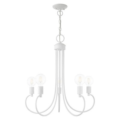 Bari - 5 Light Chandelier in New Traditional Style - 25 Inches wide by 25.5