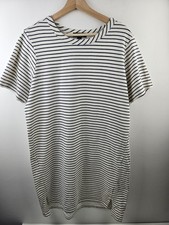 Buffalo Daivid Bitton Sort Sleeve Stripe Dress Size Large