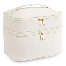 Makeup Bag for Women X-Large Travel Makeup Bag Organizer Portable Toiletry Ba...