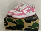 Authentic A Bathing Ape Bape Bape Sta #5 Pink US 10 New Bapesta Sneakers