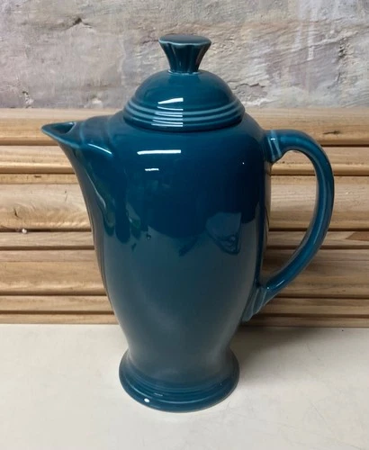 Homer Laughlin FIESTA Ware JUNIPER Coffee Pot With Lid Retired Color 9" Tall