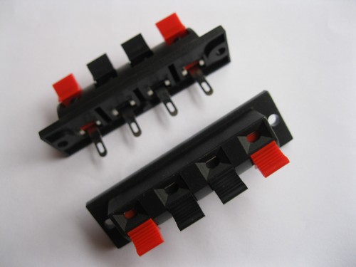 12 pcs WP Push Type Speaker Terminal Board Connector 64.5mmx17.6mm 4pin WP4-7 - Picture 4 of 7
