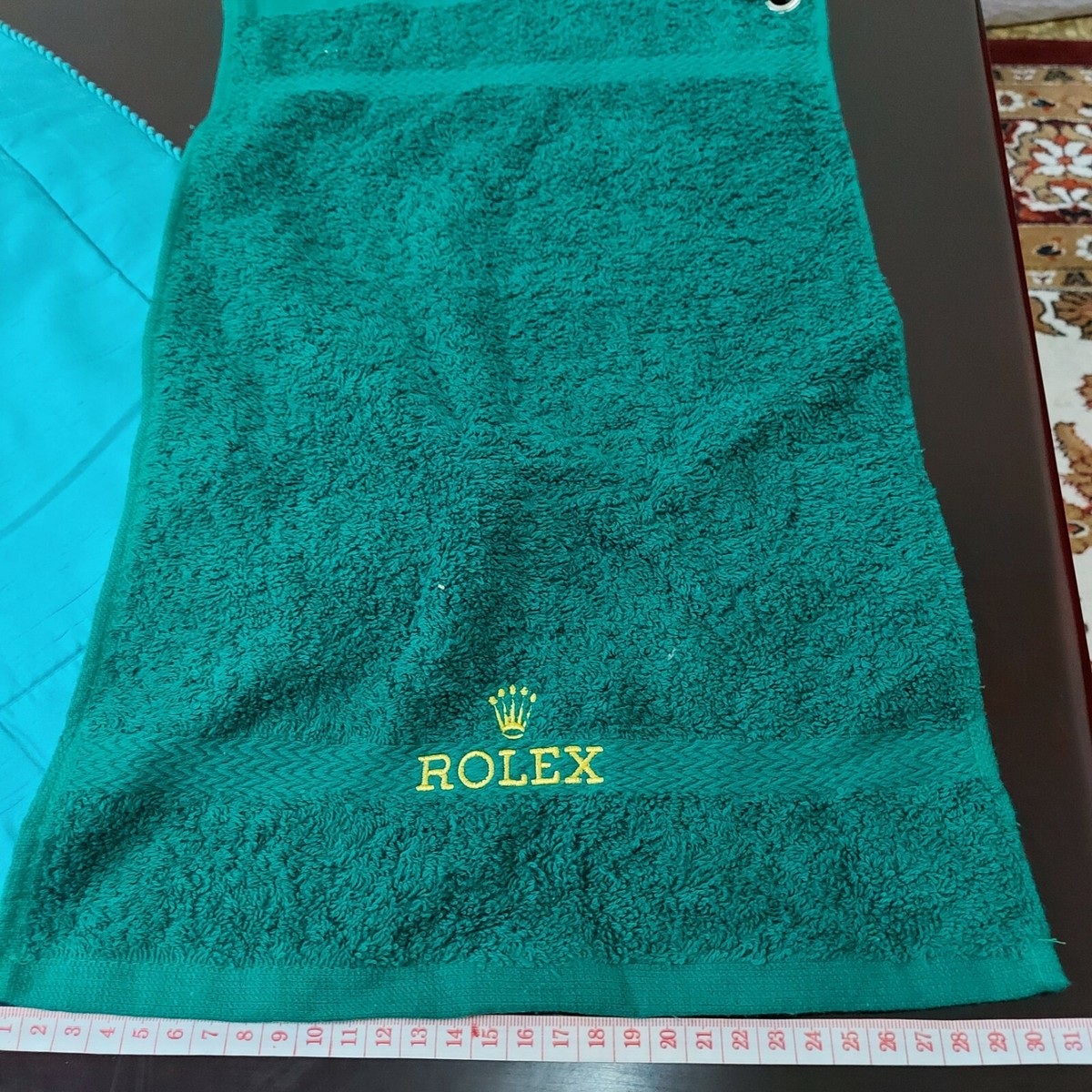 非売品⭐︎ロレックス　ゴルフ　タオル Rolex Small Golf Towel Cotton yellow Green new Origine CEE