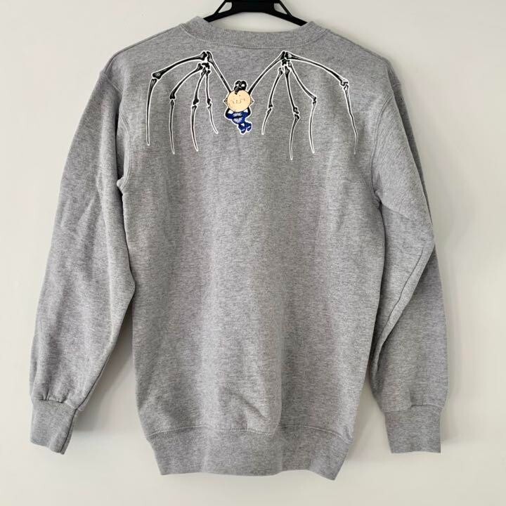 20471120 Hyoma-kun Printed Sweatshirt Rare Size S Gray Men's Clothing USED JP