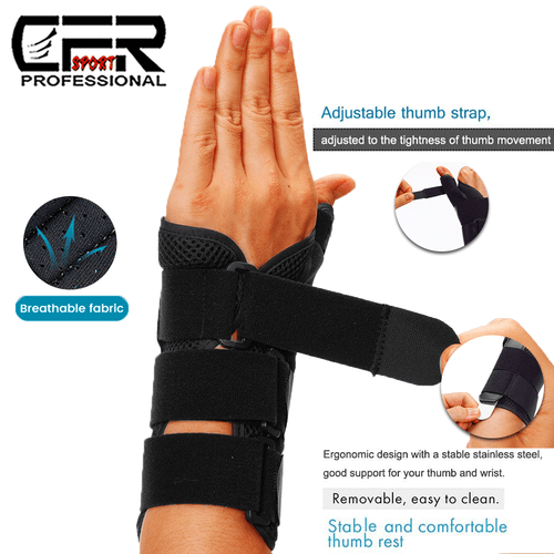 Carpal Tunnel Wrist Support Brace Arthritis Thumb Splint Spica Right Left Hand - Picture 4 of 14