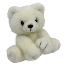Vintage Polar Bear Plush Arctic Wildlife Zoo Winter Holiday Russ Stuffed Animal