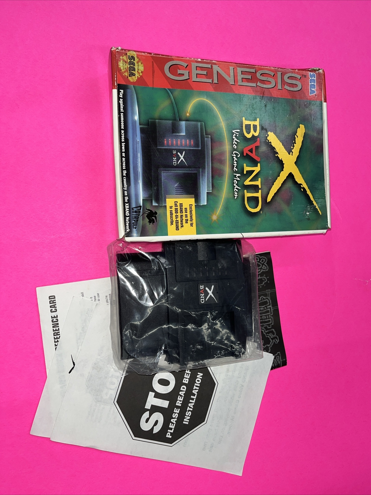 SEGA GENESIS XBand XBAND Video Game Modem Complete 796377002005 eBay