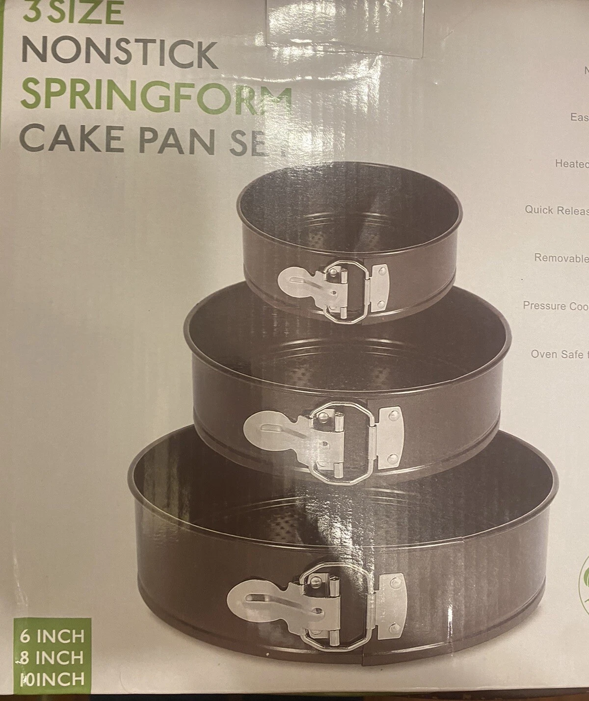 Baking Cake Pan Set 167 PCS 6/8/10 in pans