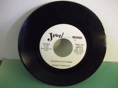 Ernest Franklin,Jewel 263,''I'm Going to Sit Down'',US,7'' 45,WLP,blues 45, Mint