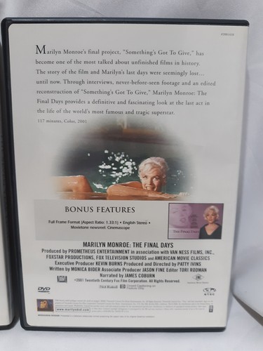 Marilyn Monroe The Diamond Collection Volume 1 Collectors Edition DVD 6 Discs - Imagen 4 de 19