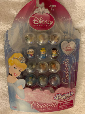 NEW! Disney Princess Squinkies Cinderella Bubble Pack *Rare