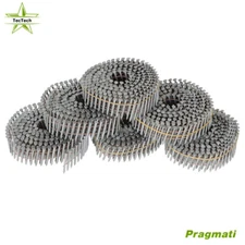 3600PCS 1-1/4"× 0.092" Full Round-Head Ring Coil Siding Nail