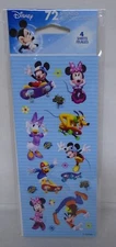 American Greetings Stickers Mickey Mouse Minnie Goofy Pluto Donald Daisy 72 Pcs