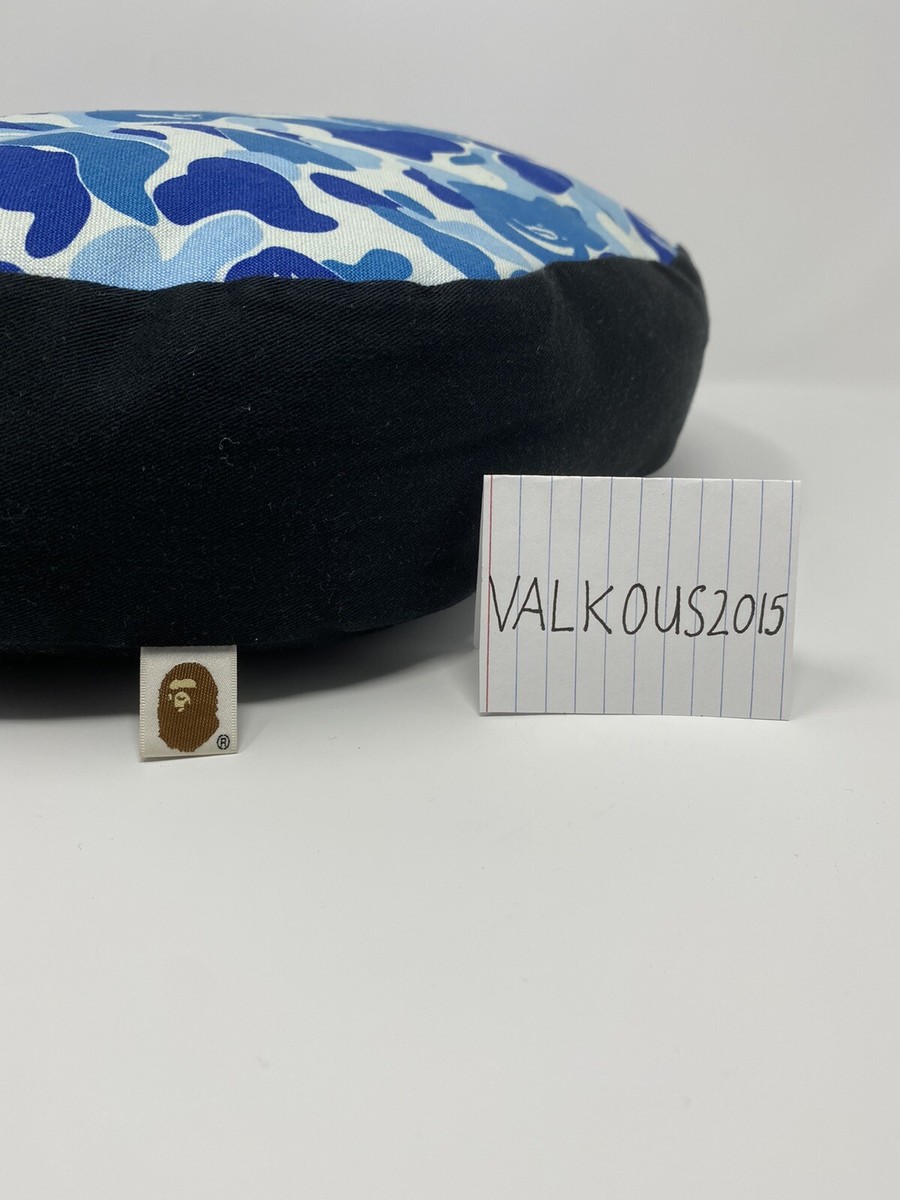 RARE* A Bathing Ape BAPE ABC Ape Head Cushion Blue SS17 100