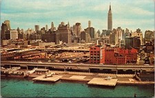 Port Authority W 30th St Heliport Manhattan New York NY Postcard UNP VTG Dexter