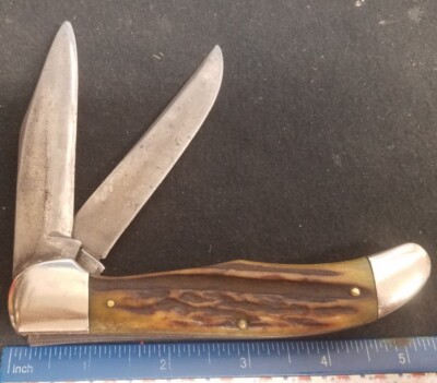 Case XX 5265 SAB Folding Hunter Knife, 1965-1969, Stag Handles