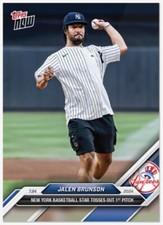 Jalen Brunson New York Yankees, Knicks 2024 Topps Now Card #467