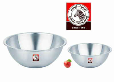 ZEBRA HEAD (Thailand) Professional Stainless Steel Mixing Bowl