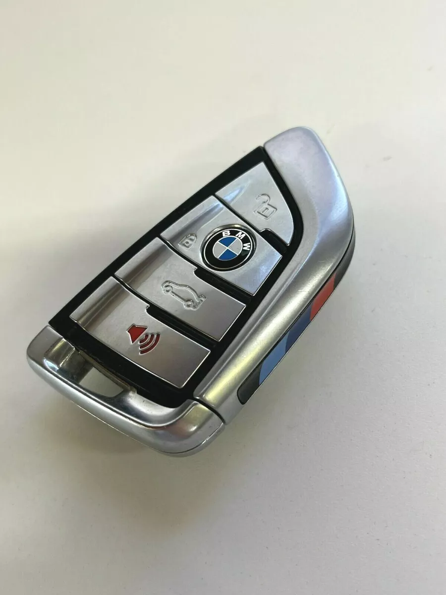 BMW M SPORT SMART KEY GENUINE OEM ORIGINAL REMOTE FOB BLUE RED SILVER  BUTTONS